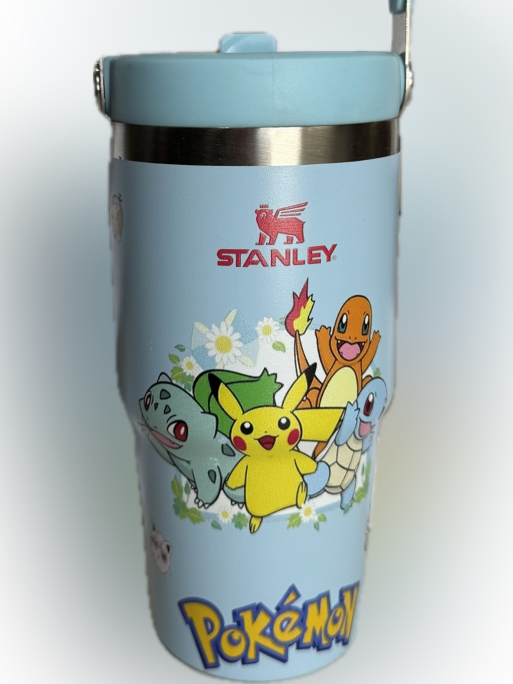 Stanley Light Blue Pokémon Character 20oz. Tumbler with Pikachu